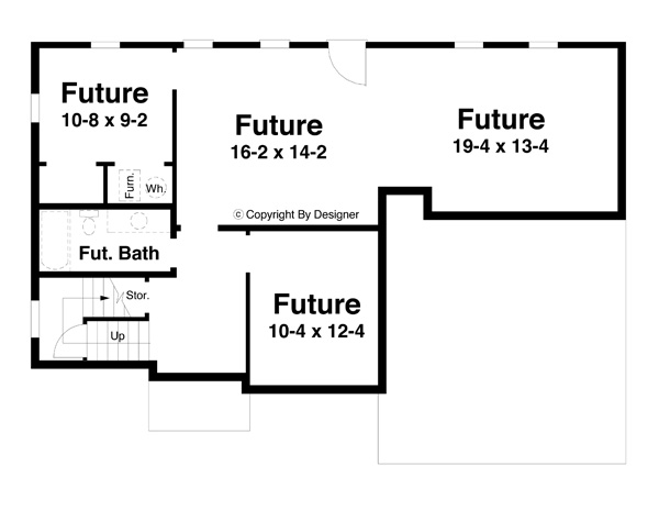 Lower Level image of Valdosta House Plan